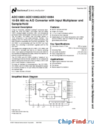 Datasheet ADC10062 manufacturer National Semiconductor